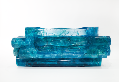 Ron Arad, Tuba (crystalline) Aquamarine, 2023